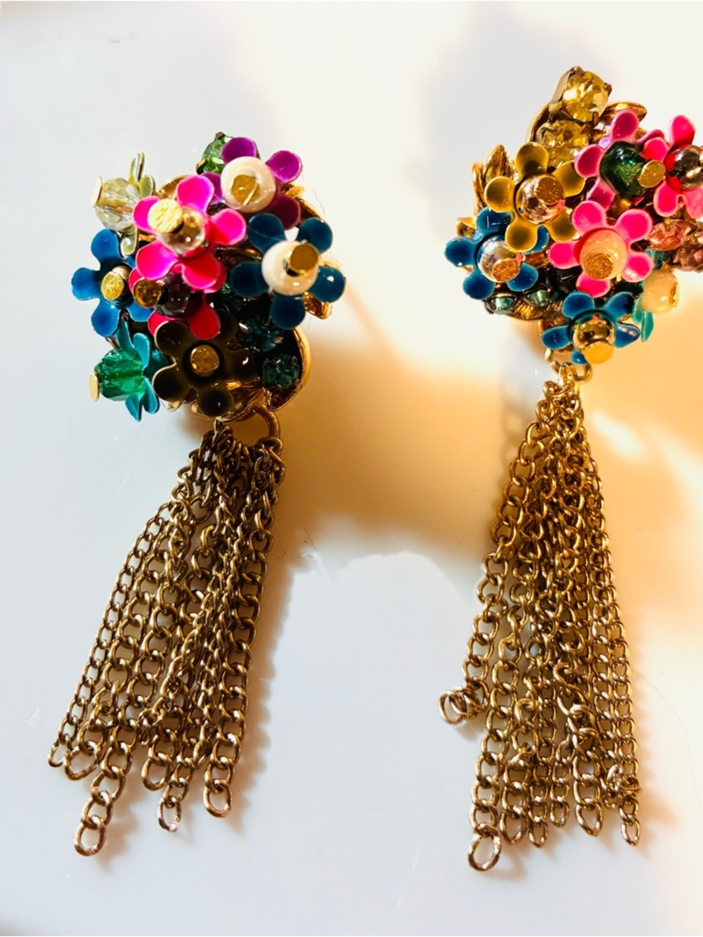 Napier upcycled earrings handmade